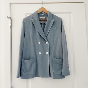 Circolo 1901 Textured Double Breasted Blazer Jacket